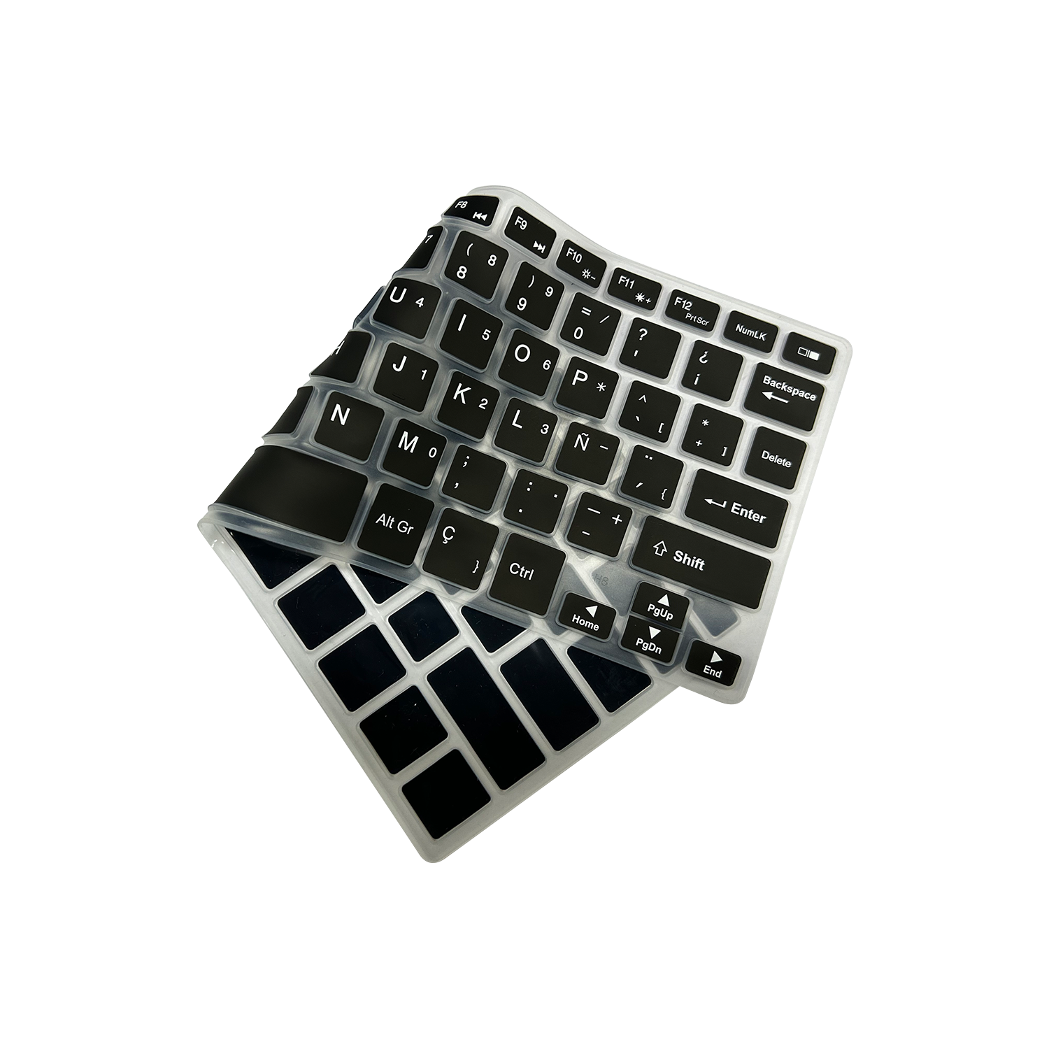 Spanish Bluetooth Keyboard Cover Support OEM Silicone Material For Notebook N4020 N5095