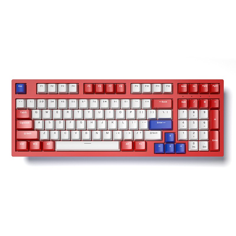 FV-K98 Single Color+Mixed Color 98 Keys Rapid Trigger Wired Mechanical Gaming Keyboard