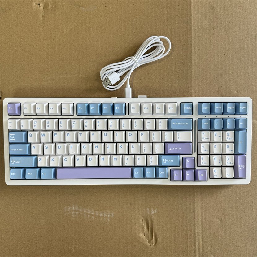 Three-Mode Mechanical Keyboard Computer Mechanical Switch Rgb Backlit Gaming Mechanical Keyboard