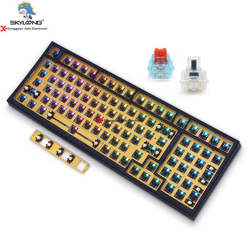 Skyloong High Quality GK980 Hot Swap Mechanical Keyboard Programmable 3 Mode Switches 98Keys Keyboard Kit Mechanical Keyboard