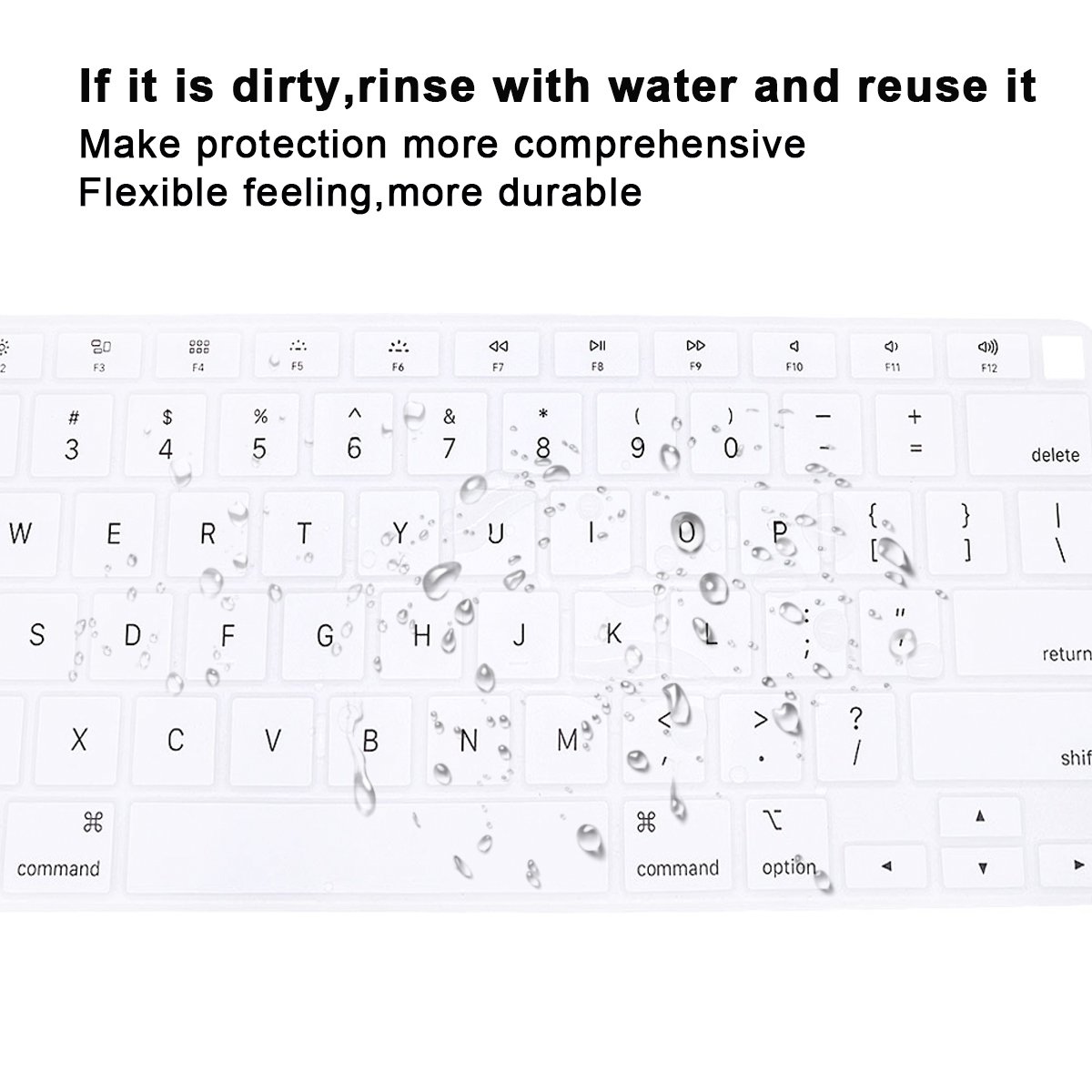 Normal Color Silicone Keyboard Cover Skin Protector For macbook air 13 m1 A2337 2020 computer keyboard cover