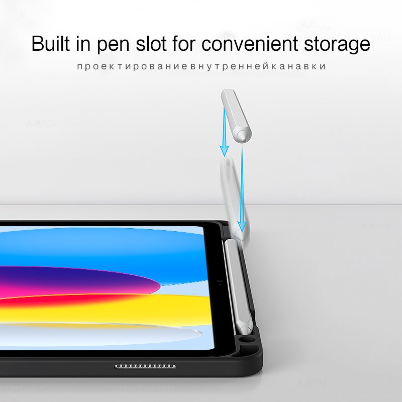 Detachable Tablet Cases with Pencil Holder Stand Magic Smart Touch pad Wireless Cover for iPad Keyboard Case