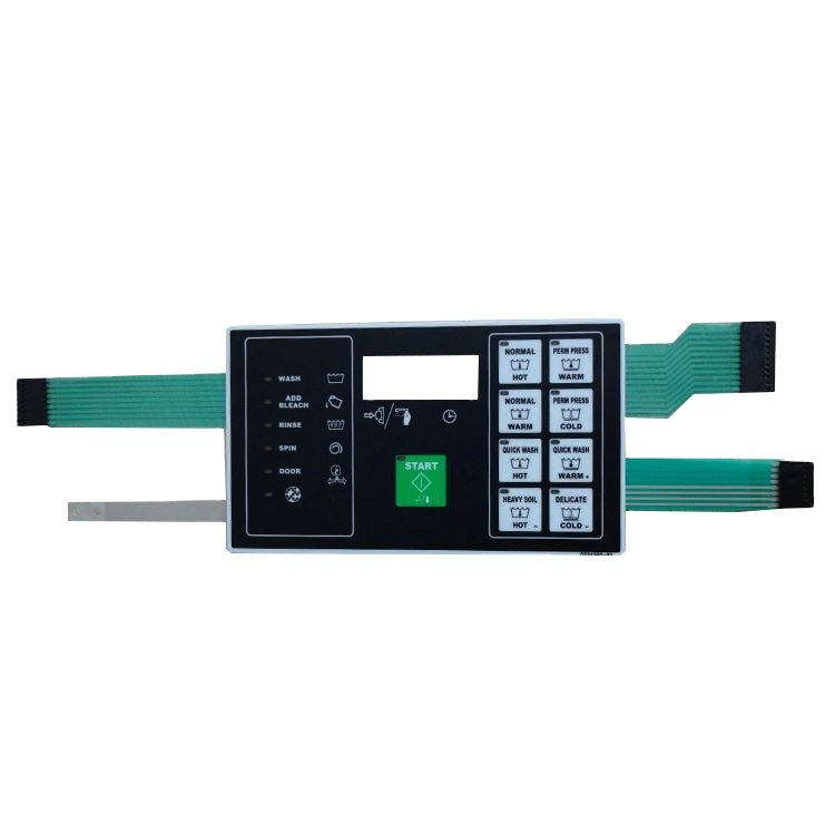 China OEM silicone rubber keypad surface material Membrane Switch With Led and Backlight Membrane Switch Keypad