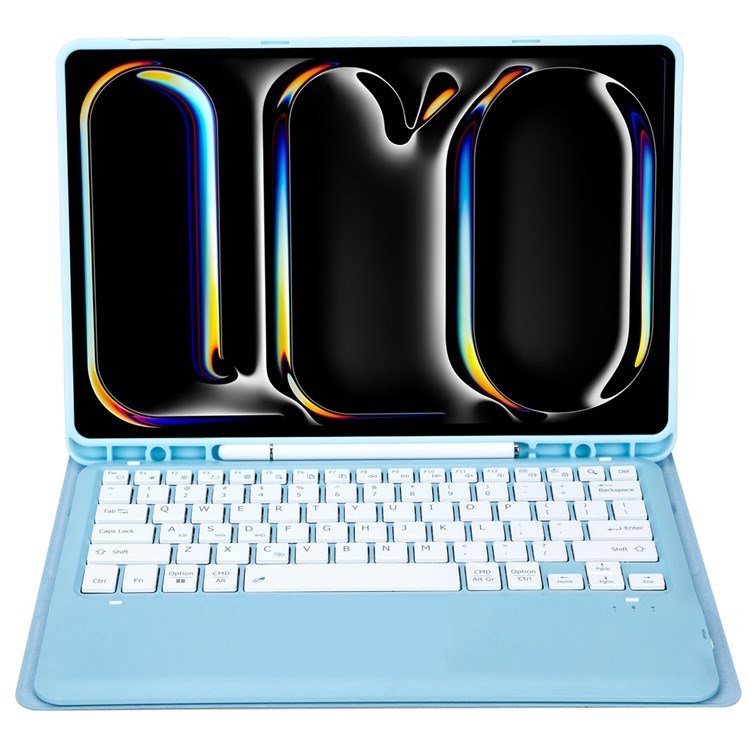 A14B Bluetooth Keyboard Tablet Case For iPad Pro 13 (2024) Bluetooth Keyboard Cover with Pen Slot Ultra Thin Tablet Case