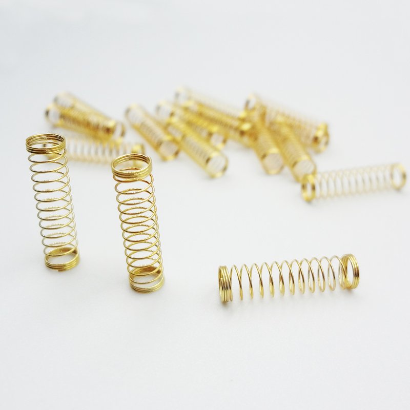 24K Gold-plated Stainless Steel Spring for DIY Mechanical Keyboard Switches Custom Springs For MX switches Replacement
