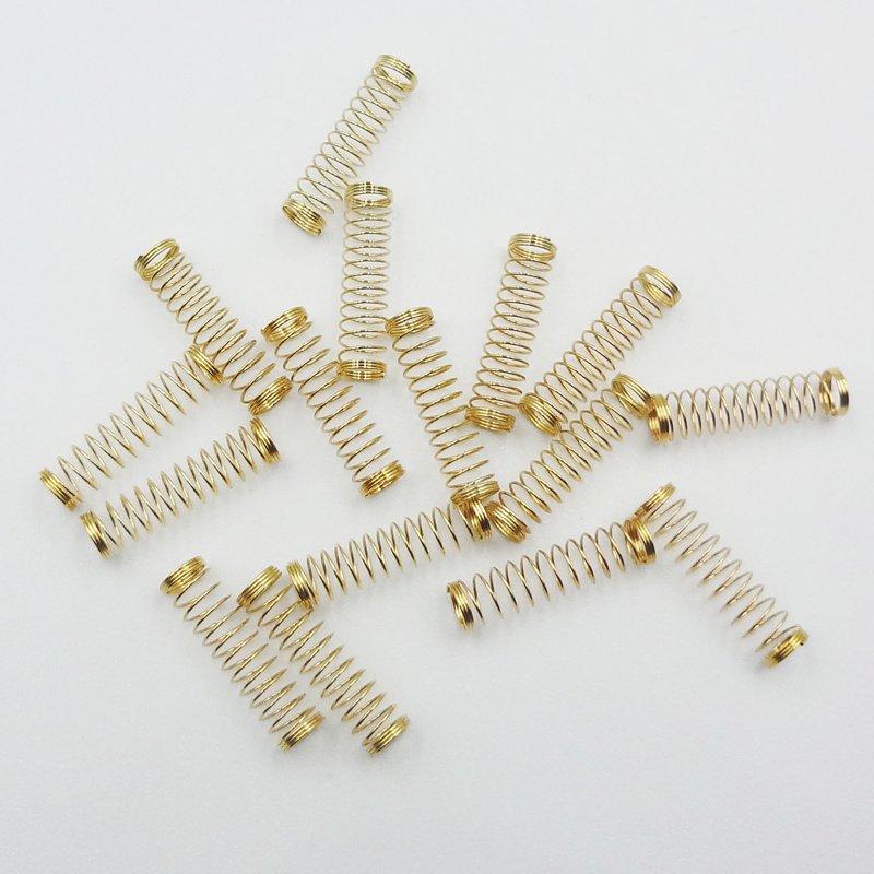 24K Gold-plated Stainless Steel Spring for DIY Mechanical Keyboard Switches Custom Springs For MX switches Replacement