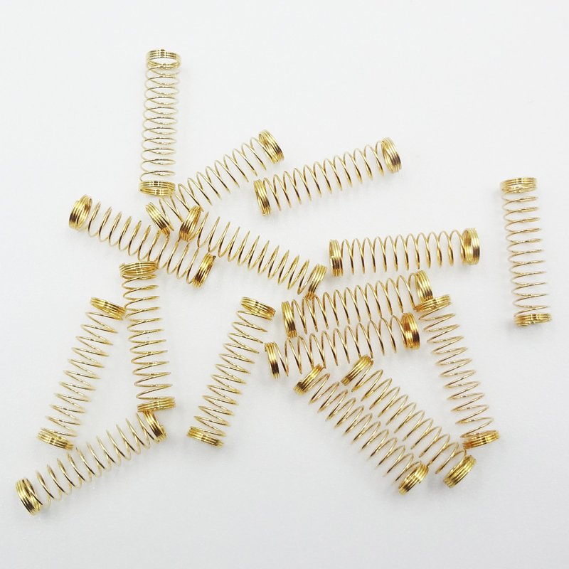 24K Gold-plated Stainless Steel Spring for DIY Mechanical Keyboard Switches Custom Springs For MX switches Replacement