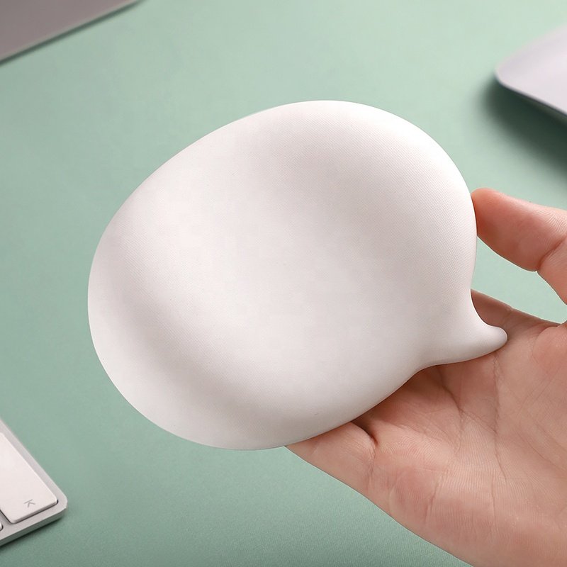 PU Covered Rectangular Silica Gel Pad Bubble Shape Wrist Rest for Keyboard & Mouse Office Use