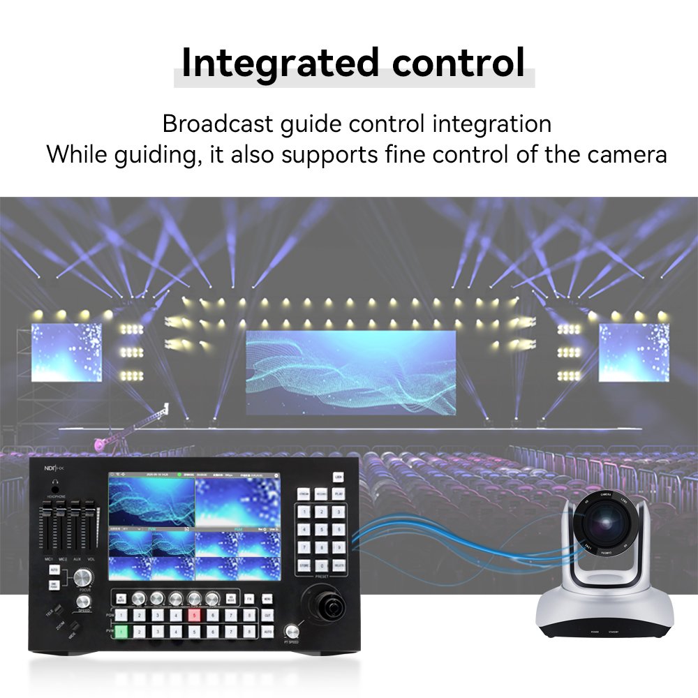 KATOV ptz camera switch 8ch mixer NDI HX2 de video switcher broadcast studio equipment video switcher