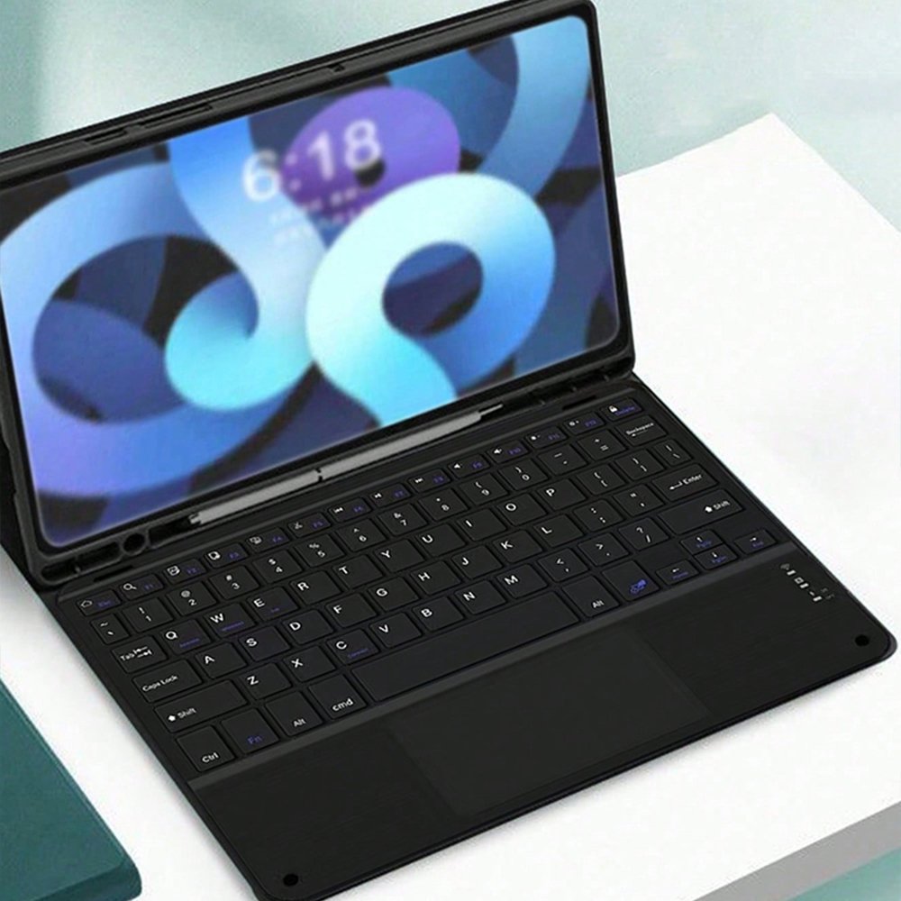 High Battery Life Rechargeable Wireless Keyboard Touch-Sensitive Switch Compatible with iPad Computers Mobile Phones Tablets