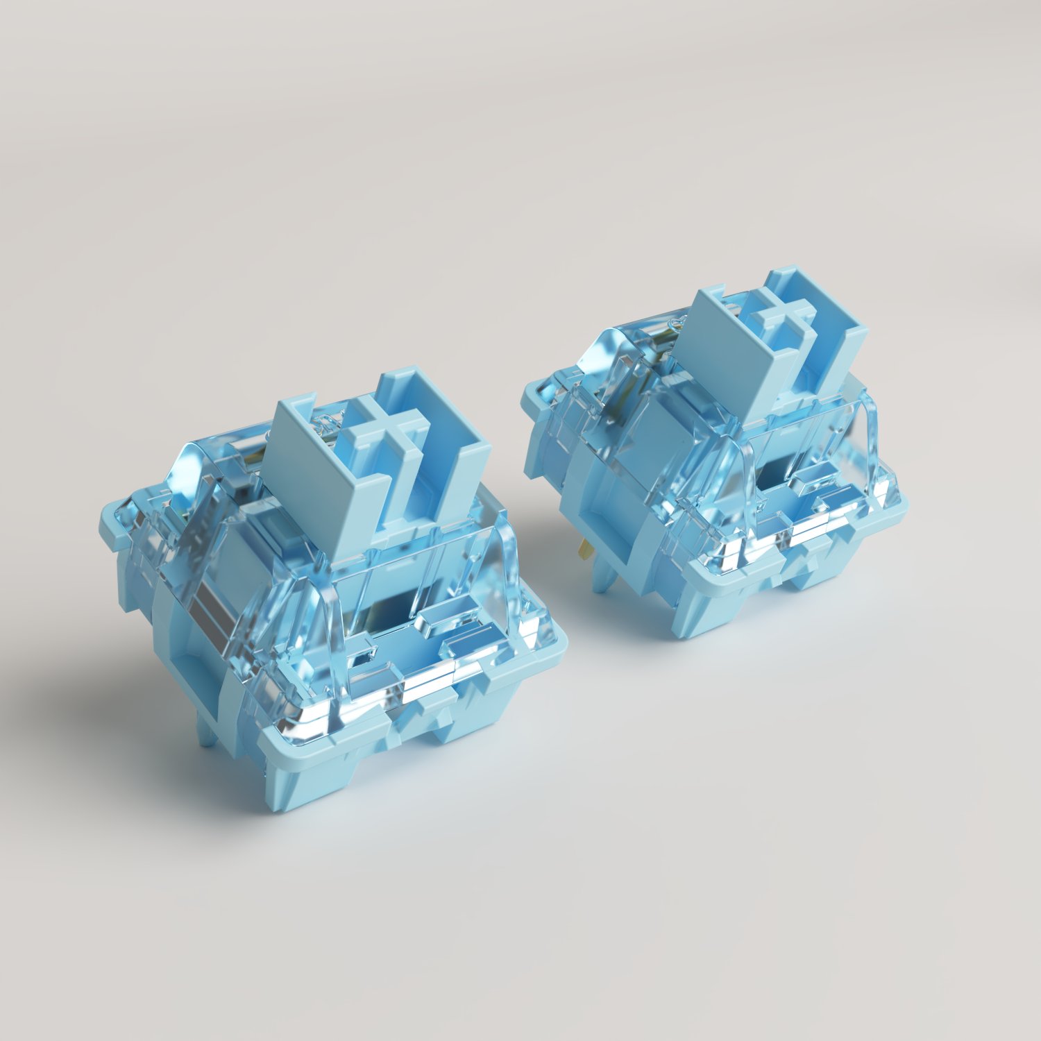 45 Pieces/Box Akko V3 Pro Cream Blue Switch 3/5 Pin Tactile Switch Compatible with MX Mechanical Keyboard Switches