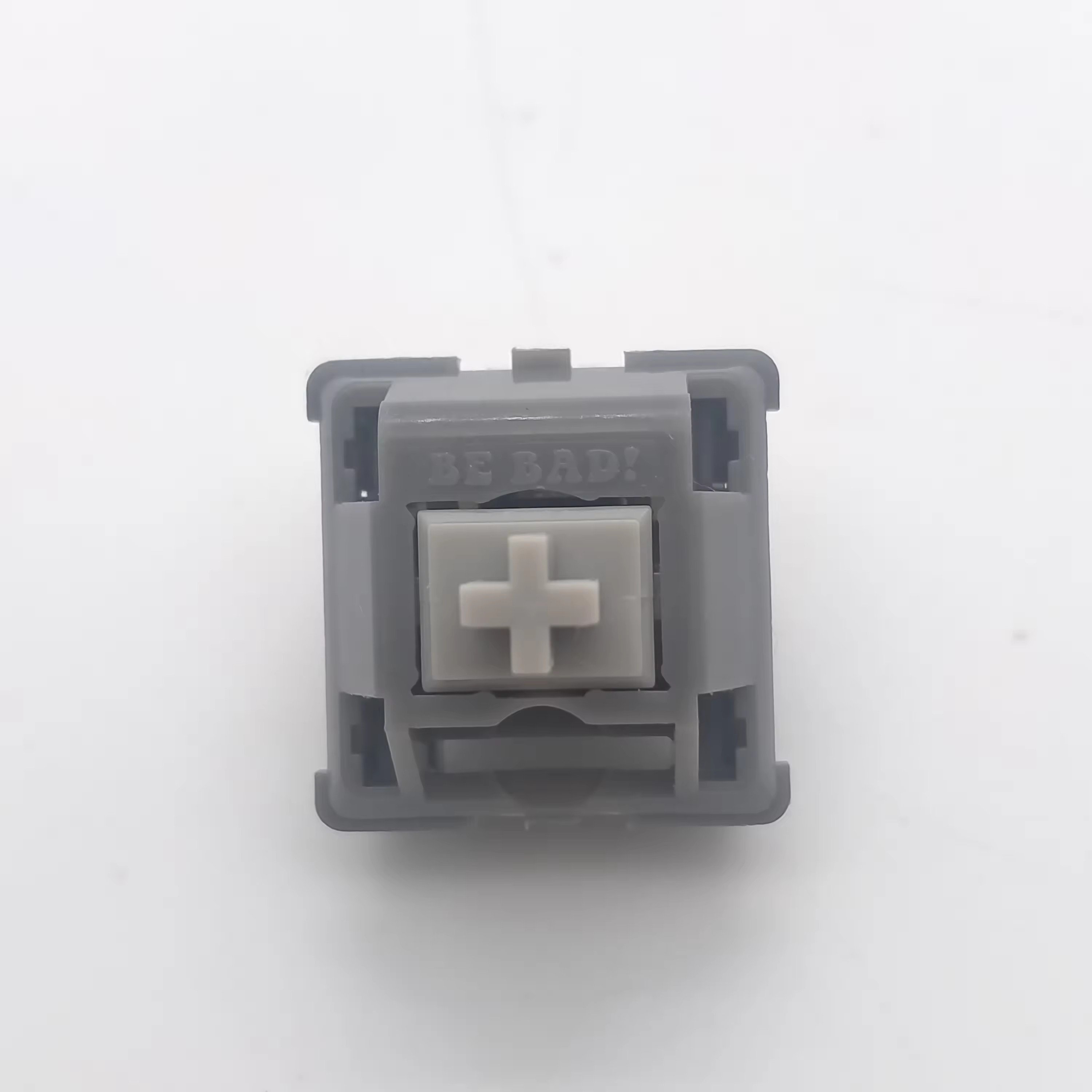 Tecsee Custom Gray Switch PC Top Nylon Bottom POM Linear Double Mechanical Switch Gold Spring 68g Keyboard Push Button Switches