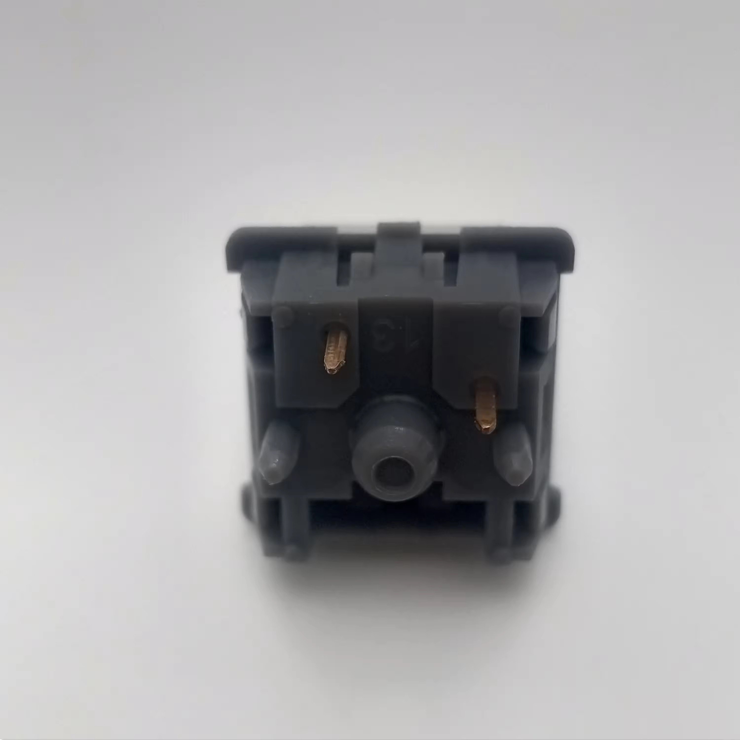 Tecsee Custom Gray Switch PC Top Nylon Bottom POM Linear Double Mechanical Switch Gold Spring 68g Keyboard Push Button Switches