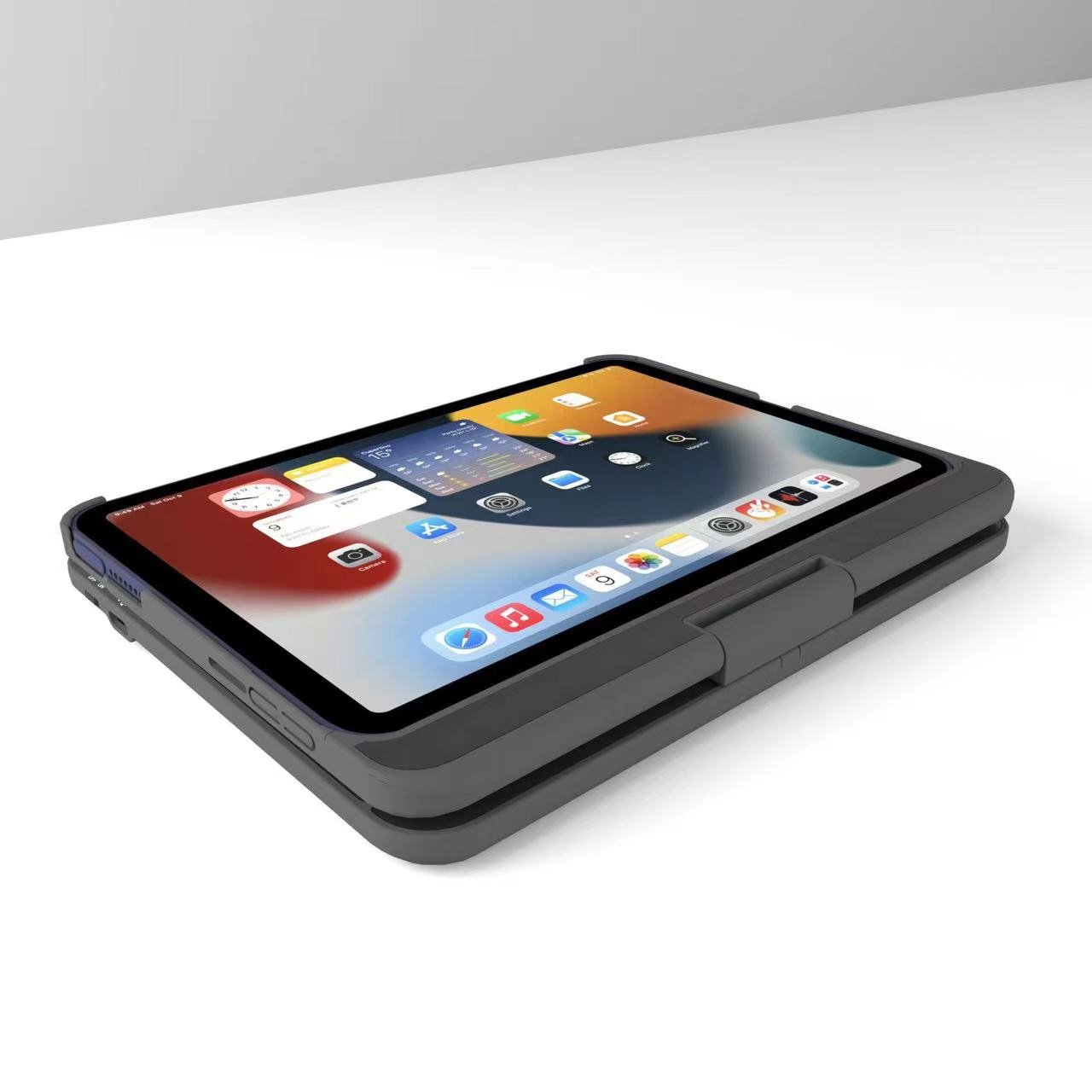 Wireless Keyboard 360 Degree Rotating Kickstand Heavy Duty Rugged Tablet Case For iPad Mini6 8.3inch 2021 A2567 A2568 A2569 Full