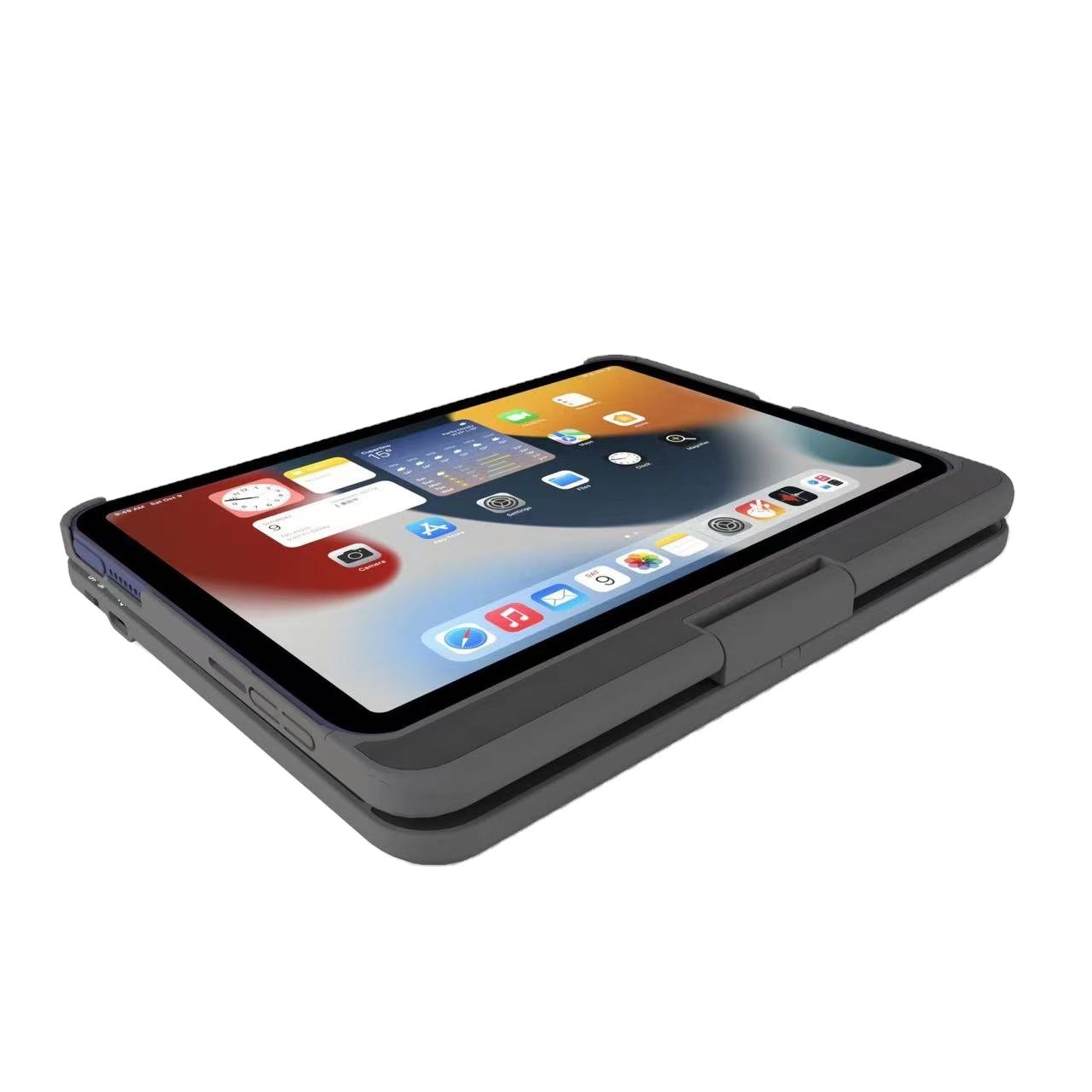 Wireless Keyboard 360 Degree Rotating Kickstand Heavy Duty Rugged Tablet Case For iPad Mini6 8.3inch 2021 A2567 A2568 A2569 Full