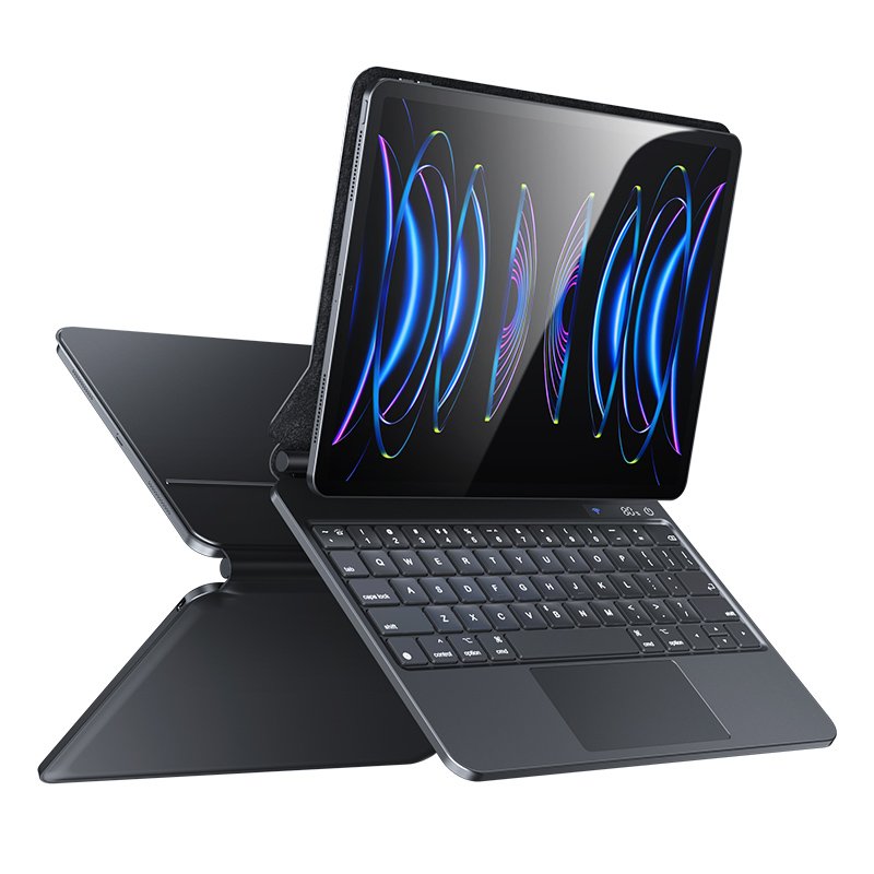 USAMS BH876 Tablet Laptop Wireless Digital Display Slim Keyboard Protector Cover for iPad Pro 12.9 inches
