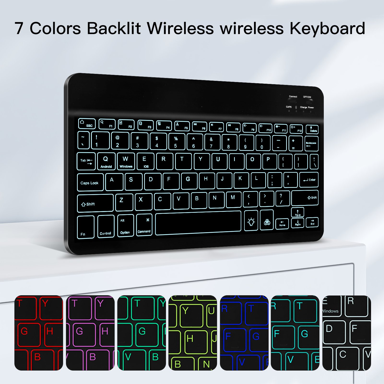 Magnetic Detachable Wireless Keyboard Cover for Samsung Galaxy Tab S6 Lite 10.4'' 2020 Leather Book Case
