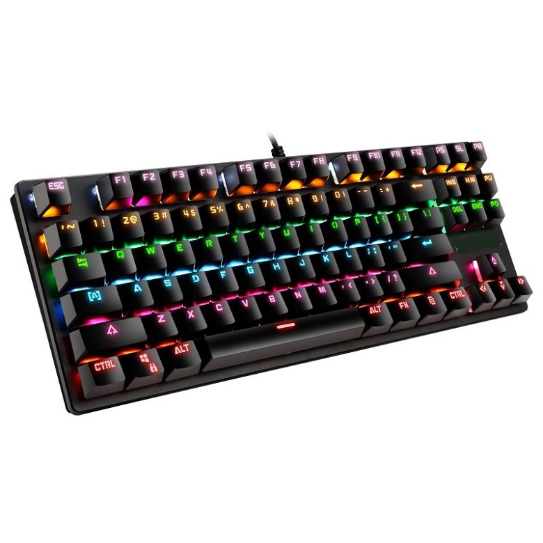 Factory Price OEM Laptop Keyboard 87 keys Waterproof RGB Backlight Wired Mechanical Gaming Keyboard
