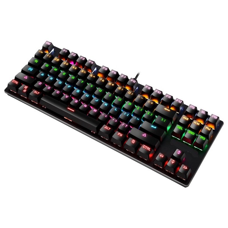 Factory Price OEM Laptop Keyboard 87 keys Waterproof RGB Backlight Wired Mechanical Gaming Keyboard