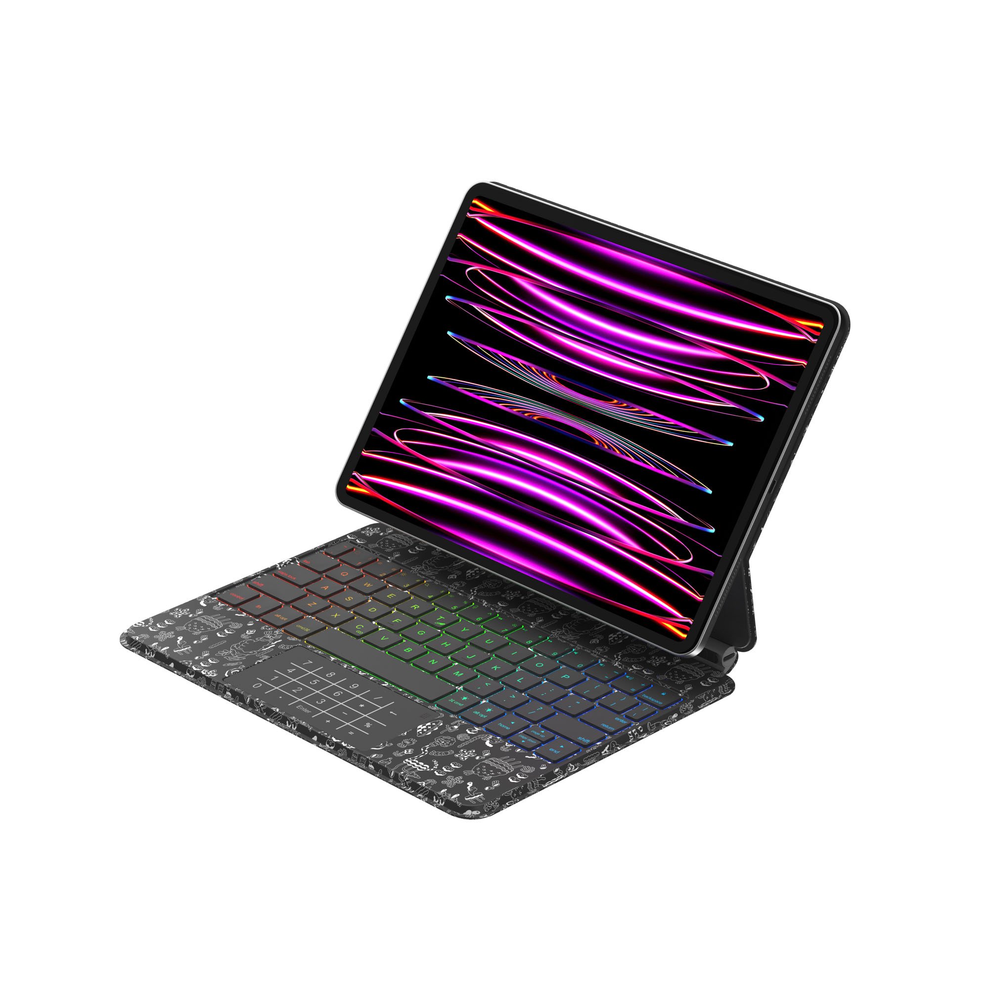 Doodle Keyboard Case Matched for 11 inch