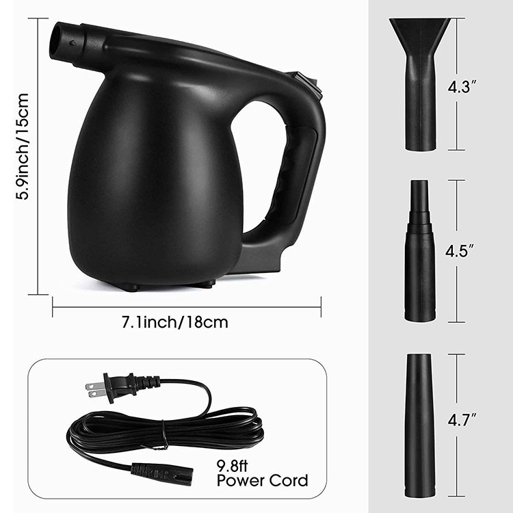 High-power Wired Dust Blower One Button Switch Control 600w Ac Cable Ac 110v / 220v Air Duster Computer Keyboard Cleaning