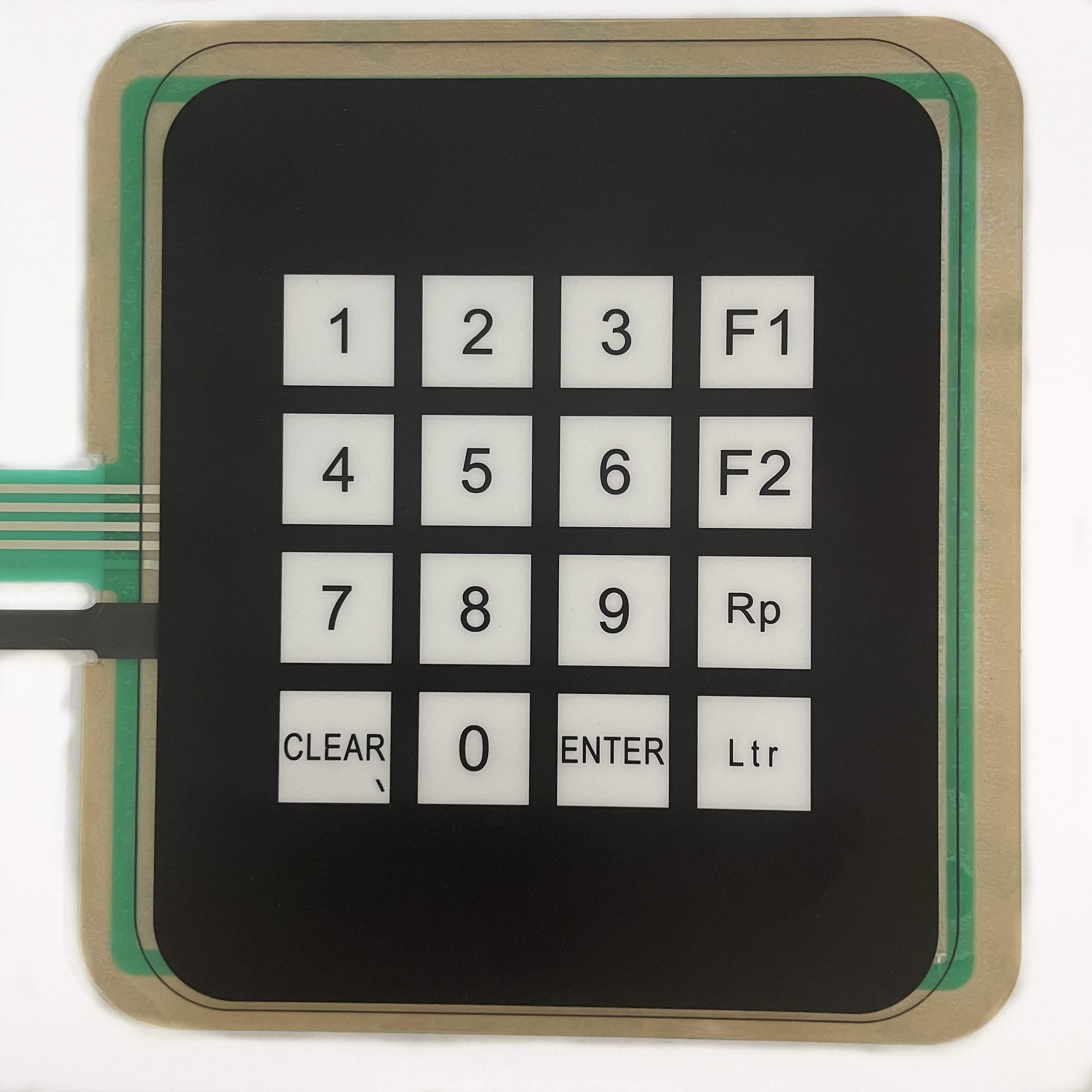 Fuel Dispenser Keypad Screen Printing PET China Factory Price 20 Keys Membrane Switch Keypad 6 Layers Push to on Membrane Switch