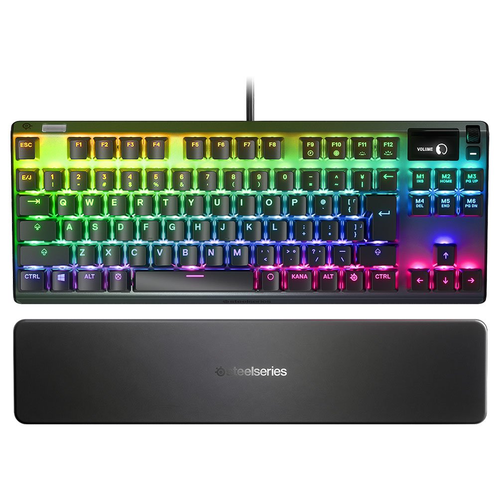 SteelSeries Apex Pro TKL Wireless Mechanical Adjustable Actuation Switch Gaming Keyboard with RGB Backlight
