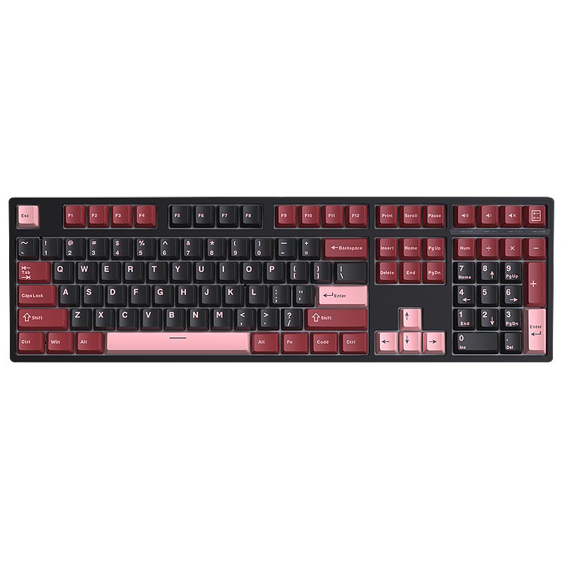 2024 New Coming Wired Mechanical Keyboard Classic 108 Keys Layout Full Size White Light Keyboard for Gaming Office