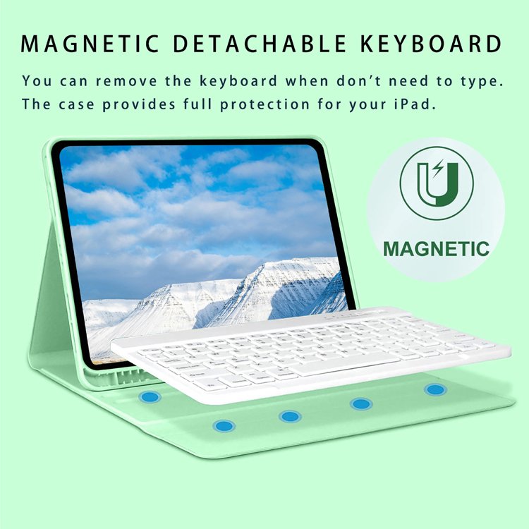 Tablet Case Cover For iPad 10th 10.9 inch 10.2 10.5 11 12.9 inch with Keyboard Leather Silicone Case For iPad