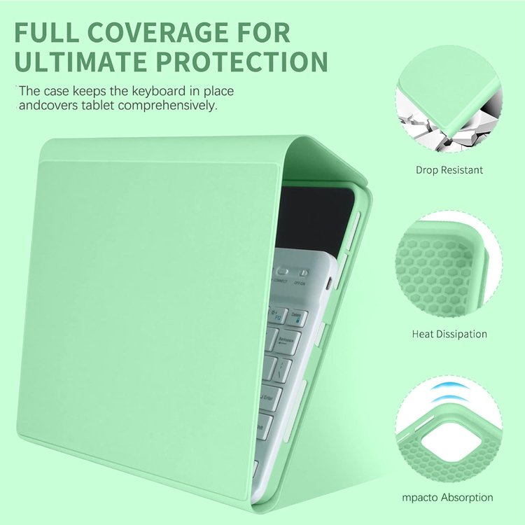 Tablet Case Cover For iPad 10th 10.9 inch 10.2 10.5 11 12.9 inch with Keyboard Leather Silicone Case For iPad