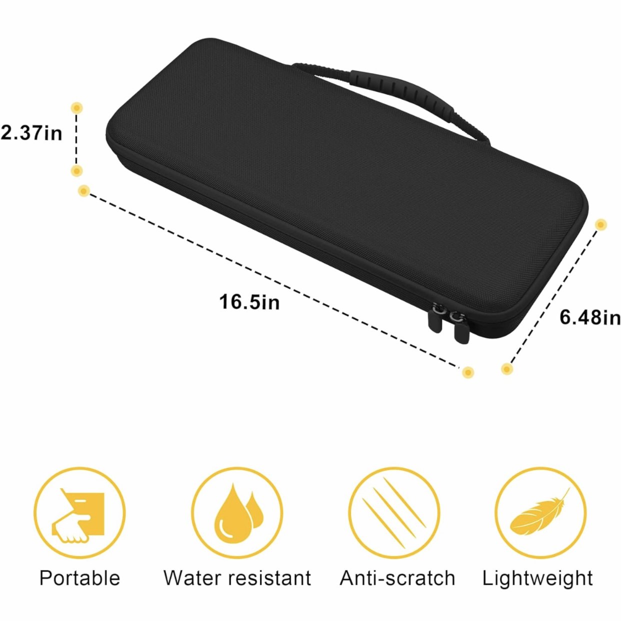 Customized eva Hard Case Keyboard Travel Tool Case Portable Bluetooth Wireless Keyboard Travel Case Bag for Logitech POP Keys