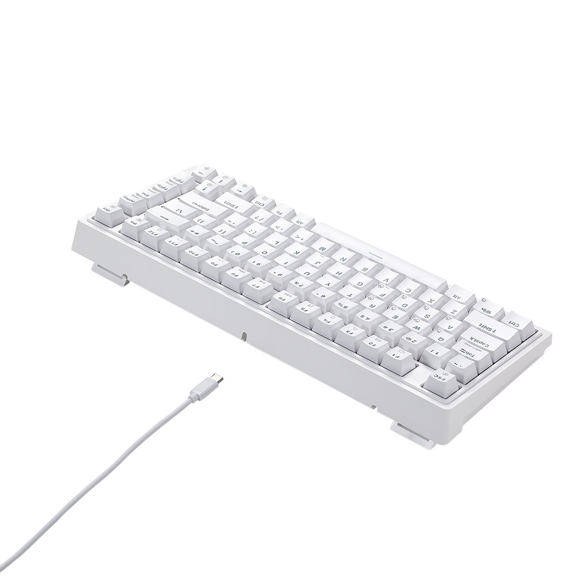 Custom Wholesale Ergonomic Computer Keyboard 83Keys Backlight Led USB Type C RGB Wired Gaming Mechanical Keyboard