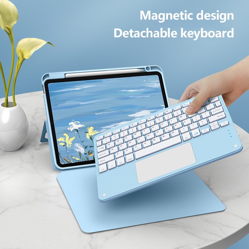 Suitable For IIPad 10th Generation (10.9-inch) Bluetooth Keyboard Apple Magnetic Silicone Protective 10 Inch Tablet. Keyboard