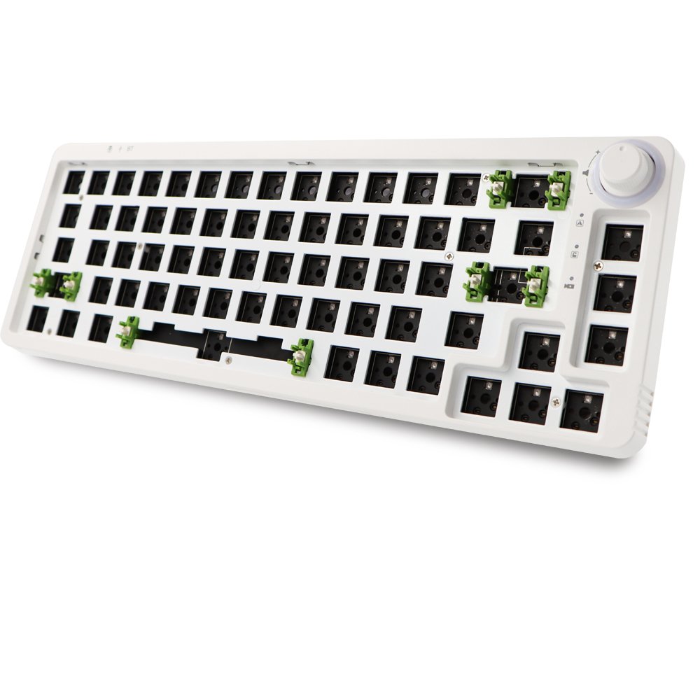 LK67/TM680 Hot Swap Mechanical Keyboard Programmable 3 Mode 3/5 Pins Switches Keyboard DIY Kit with Knob RGB Wireless Keyboard