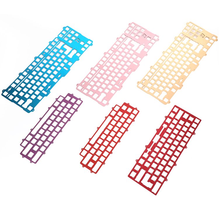 Custom Milling Aluminum Mechanical Keyboard Case Prototype Plate Anodized Aluminum CNC Keyboard Custom CNC Machining