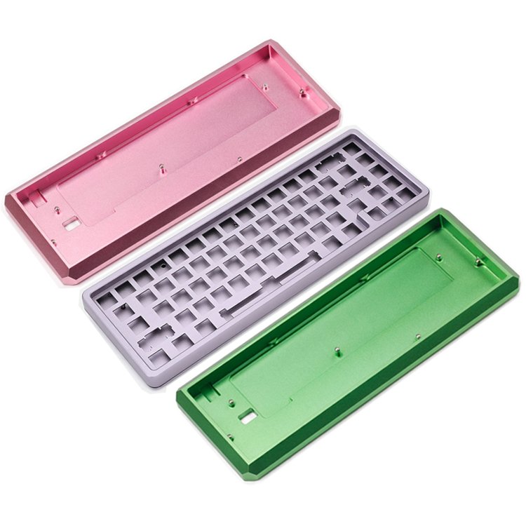 Custom Milling Aluminum Mechanical Keyboard Case Prototype Plate Anodized Aluminum CNC Keyboard Custom CNC Machining