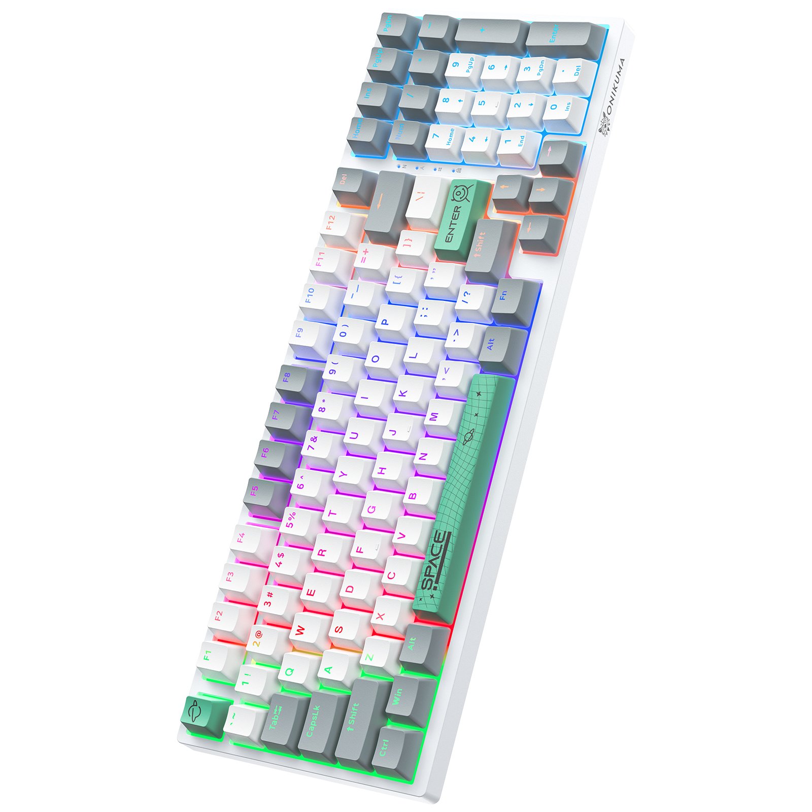 G38 98 Keys Wired Gaming Mechanical Keyboard Red Switches RGB light USB Type C Technology China Wholesale Keyboard for PC gamers