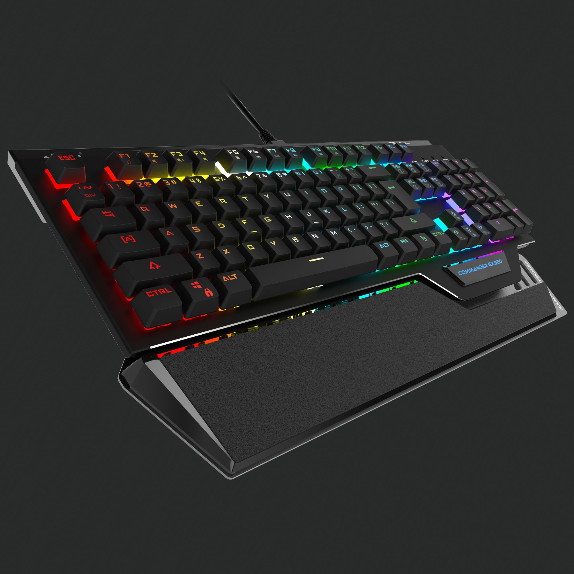 Aikun GX920 RGB Mechanical Gaming Keyboard,waterproof,two Multifunctional Keyboard 108 Keys Multimedia Keys Wired USB 2.0 Ce