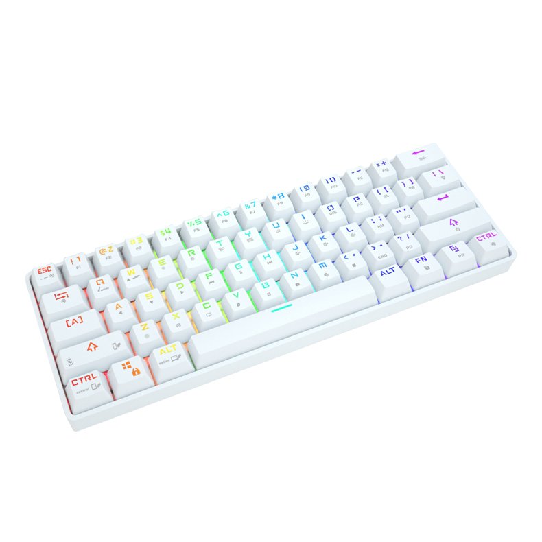 Ousaid 61 Keycaps Customized Hot Swap Keyboard Pc Gaming Mechanical Teclado RGB Usb Desktop CE Teclado Notebook ABS Plastic DK61