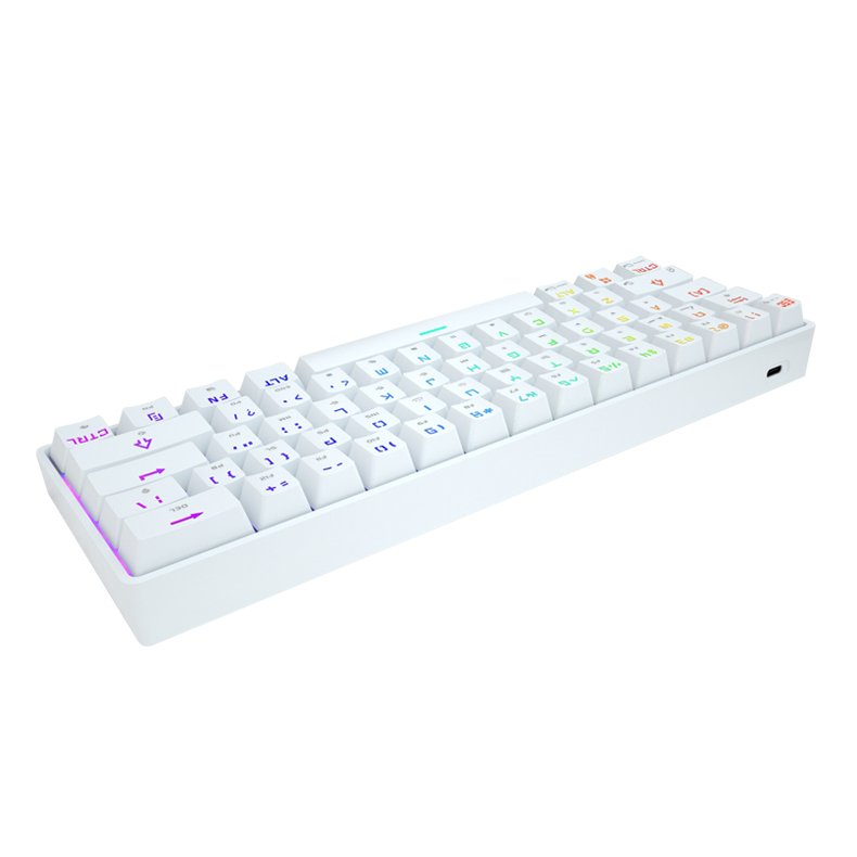 Ousaid 61 Keycaps Customized Hot Swap Keyboard Pc Gaming Mechanical Teclado RGB Usb Desktop CE Teclado Notebook ABS Plastic DK61