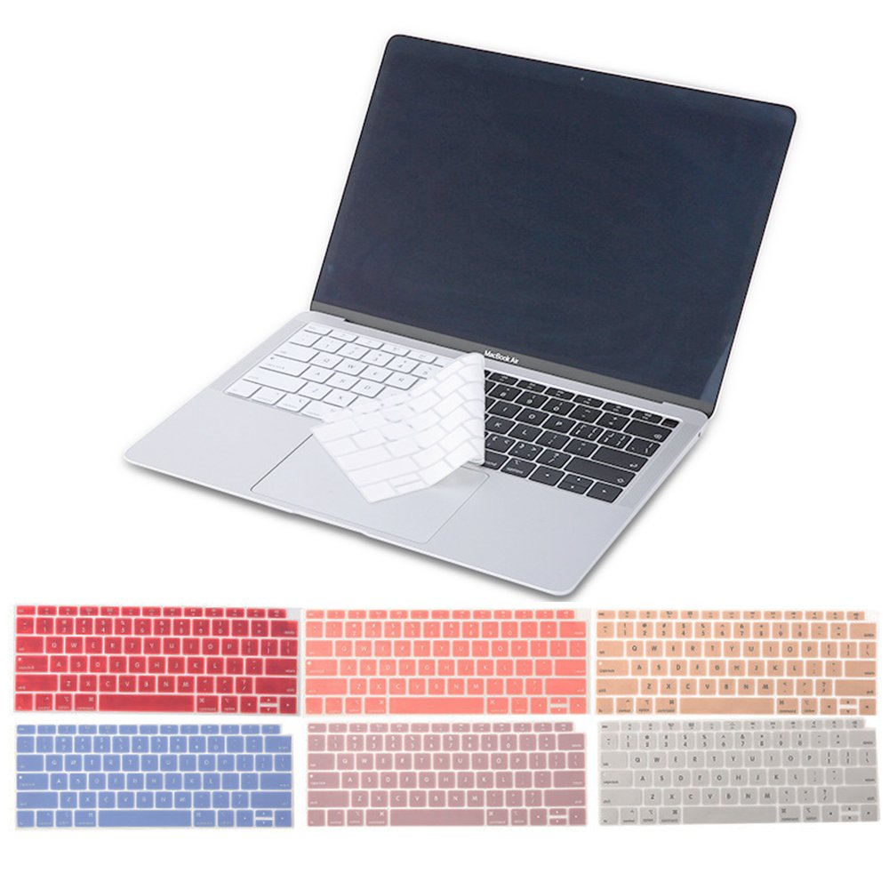 SLINYA Factory Colorful Soft Keyboard Protector Cover for MacBook Pro Laptop Waterproof Silicone Rubber Button Keypad Cover