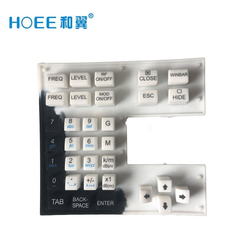 China OEM silicone button matrix keypad with conductive pill for home appliance