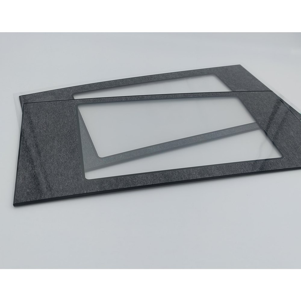 9080 Adhesive Custom Shape Black Digital Printing Window Lens Acrylic Touch Switch Panel Graphic Overlay Acrylic Front Panel