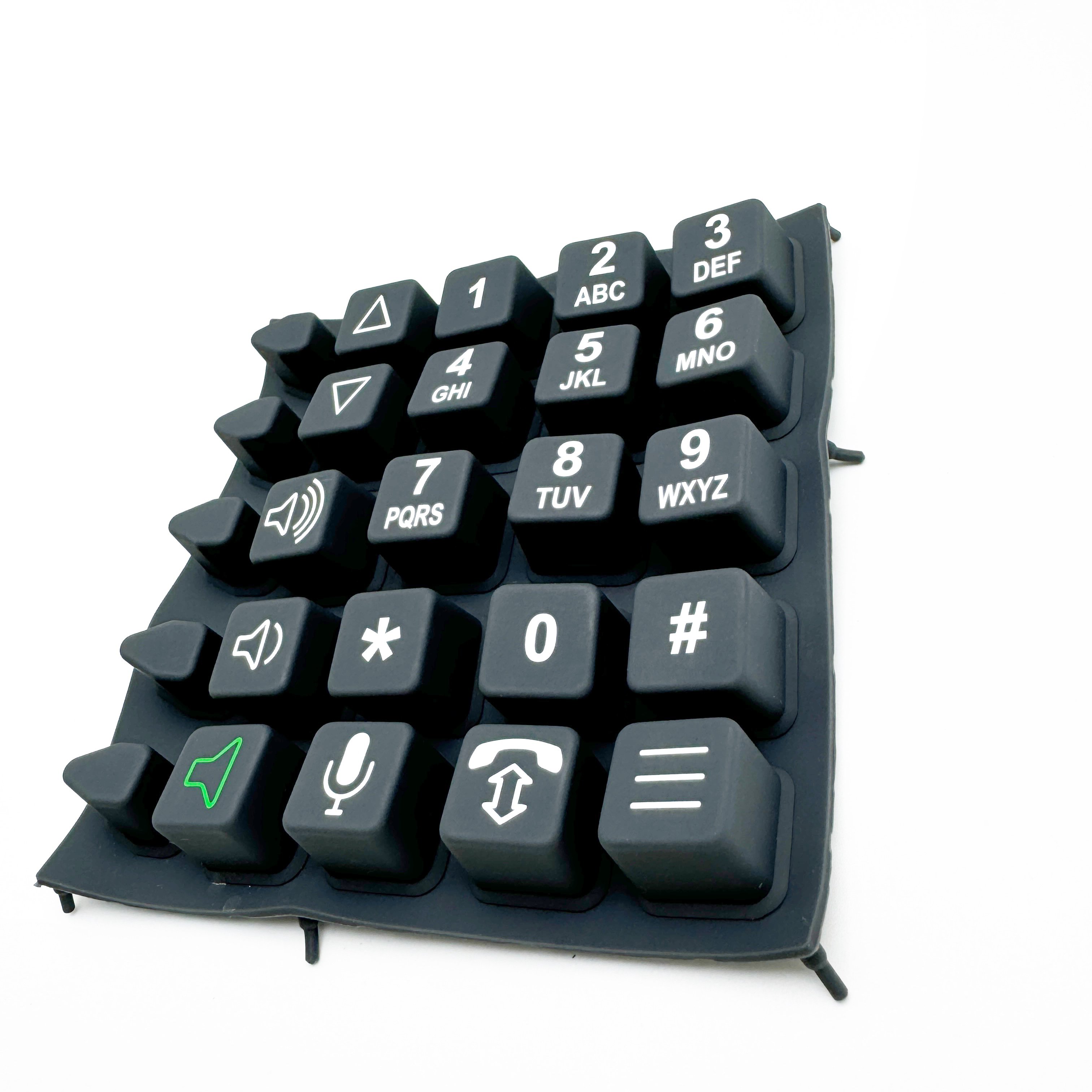 OEM ODM Custom Silicone Buttons Keyboards for Electronic Equipment Custom Color Logo Size Moulding Processing Service Available