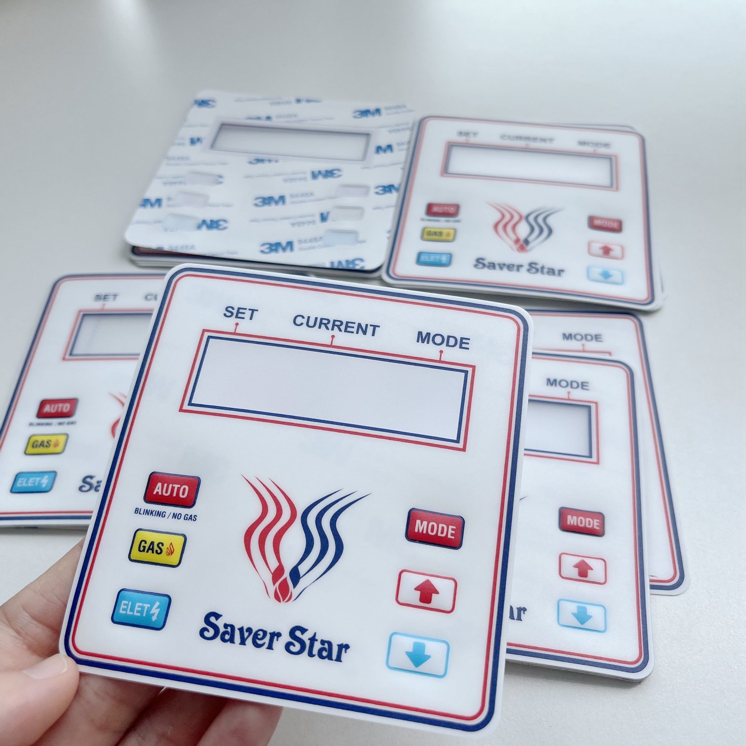 Printing Velvet Polycarbonate Film Label Control Front Panel Sticker Membrane Graphic Overlay Adhesive PC Graphic Overlay Label