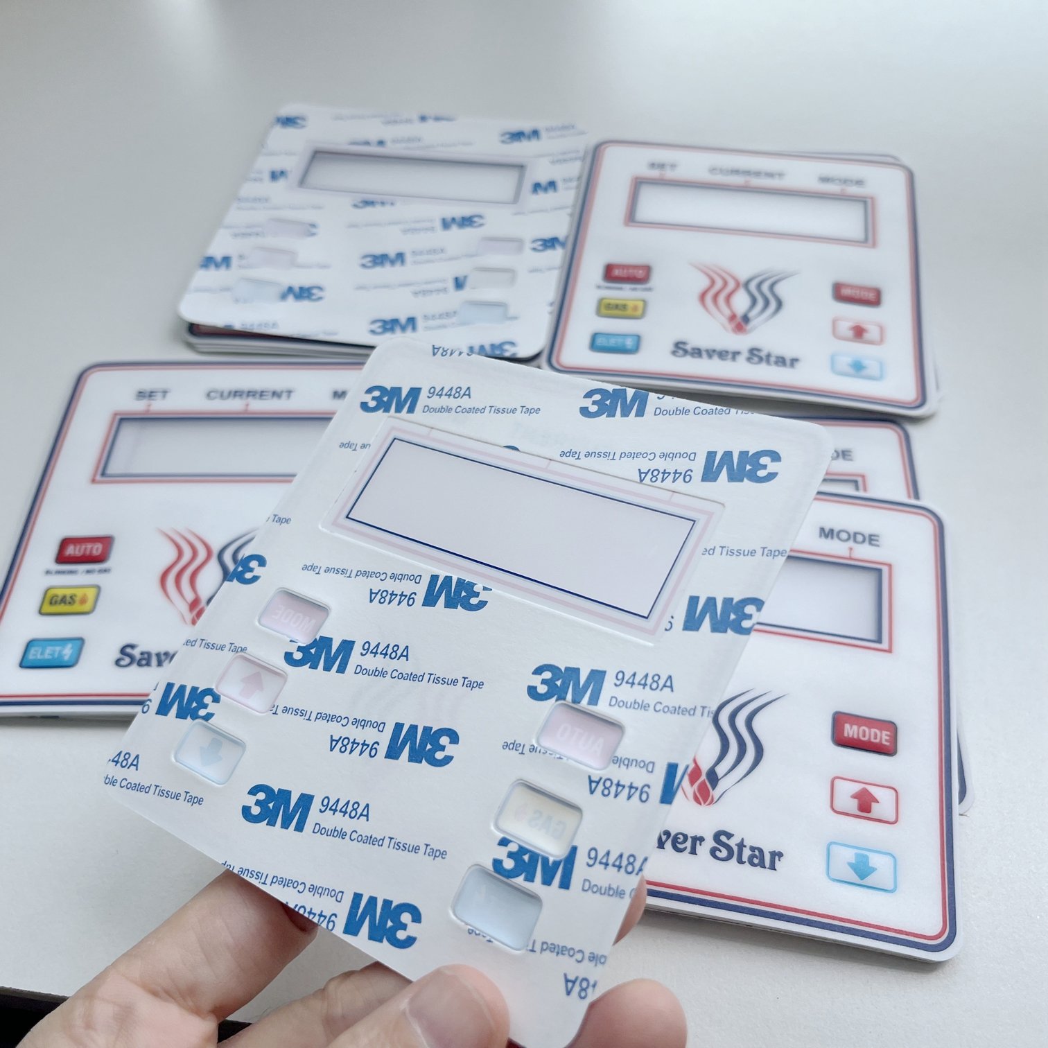 Printing Velvet Polycarbonate Film Label Control Front Panel Sticker Membrane Graphic Overlay Adhesive PC Graphic Overlay Label