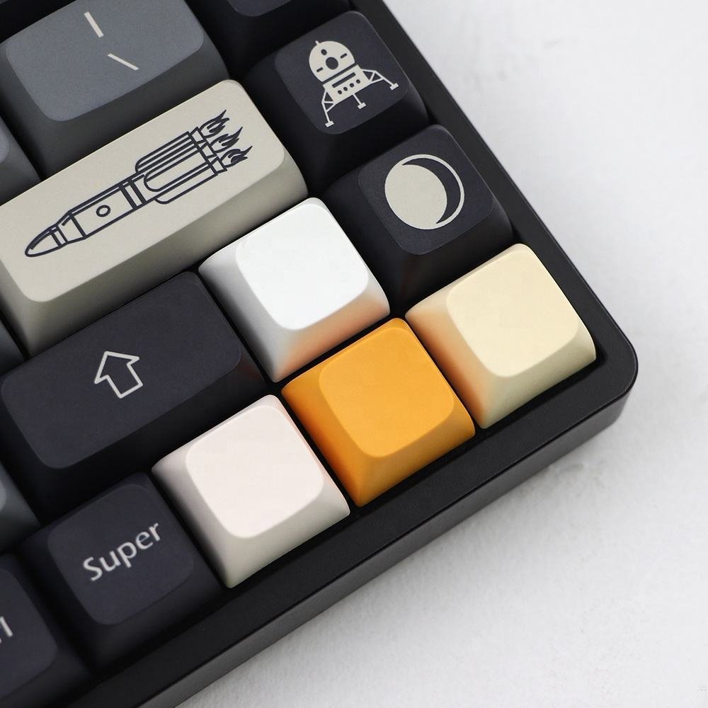 2024 Keycap XDA PBT 1U Not Engraving Blank Key Cover Unique OEM Key Button for Mechanical Keyboard Replacement Clear