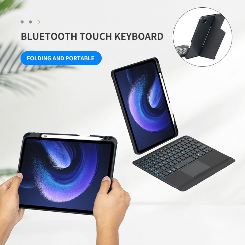 For ipad 10 generation 10.9 2022 Right pen slot touch backlight detachable Bluetooth keyboard case