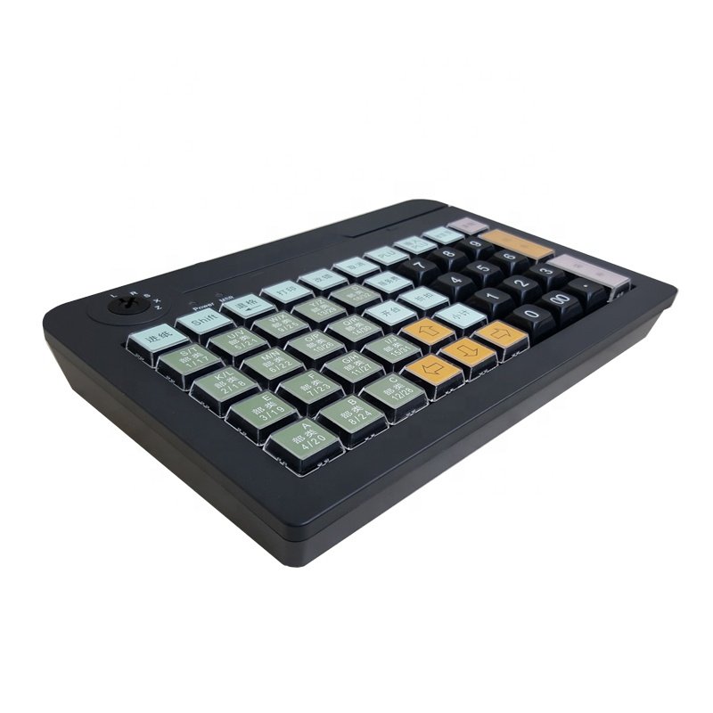 50 Keys Custom Membrane USB POS Programmable Keyboard with MSR KB50M