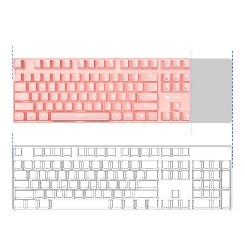 bluetooth keyboard 87 Keys Gasket Mount PC Gaming Keyboard Hot-Swappable Mechanical Keyboard with backlit